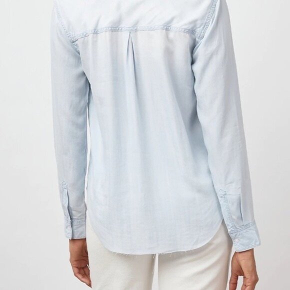 NWOT Rails Ingrid Raw Button Down Top in Light Vintage SIZE L - Picture 2 of 7